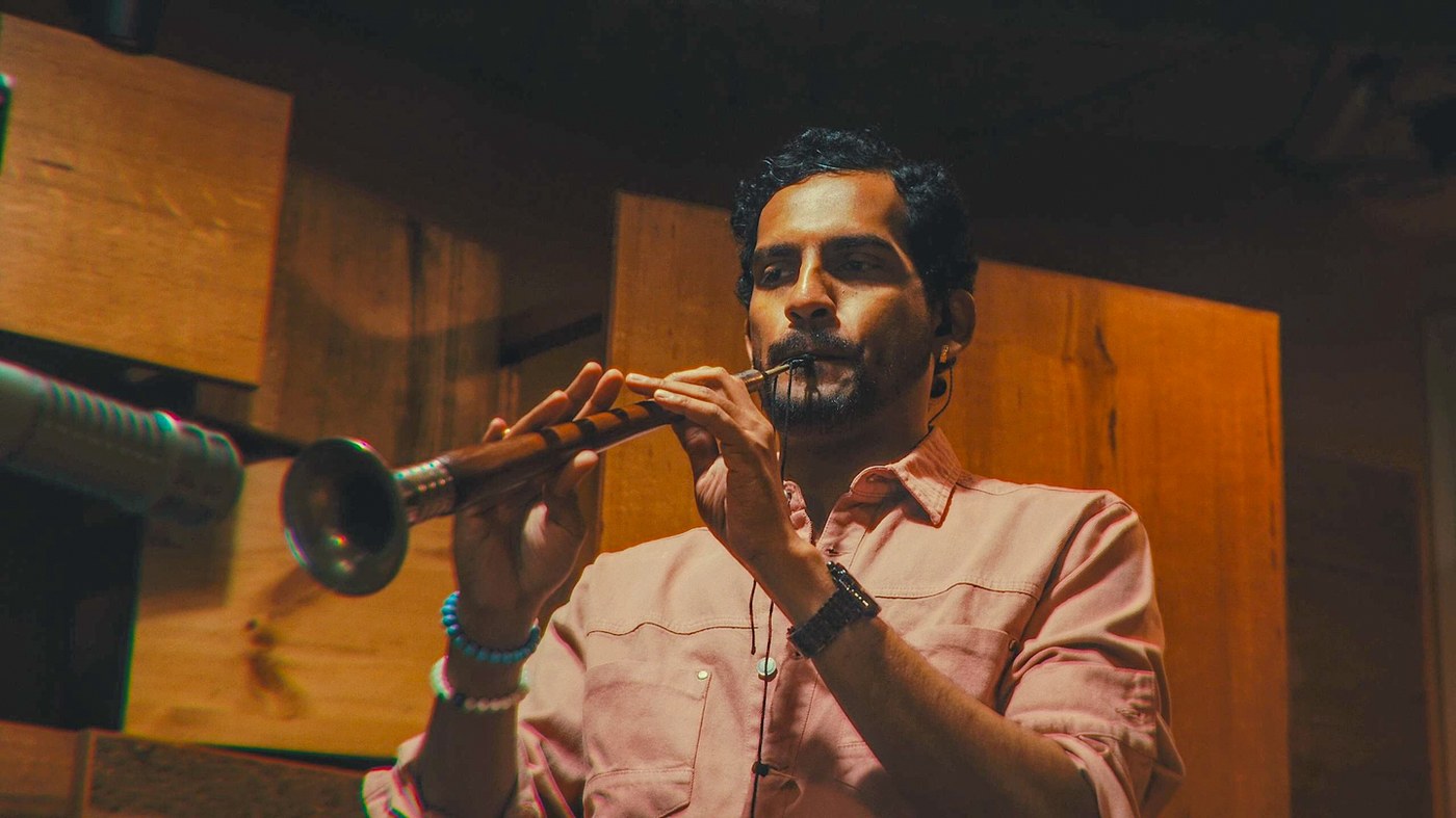 Omkar Dhumal in a Bombay Lights studio session