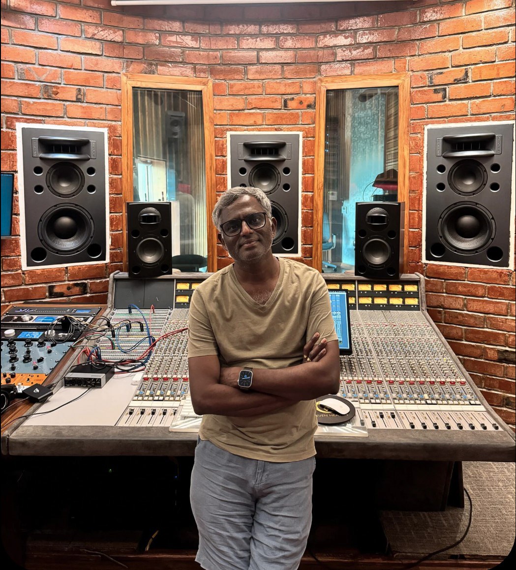 K. Sethuraman in the studio