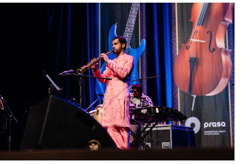 Omkar Dhumal performing with Bombay Lights at Cape Town Jazz Festival